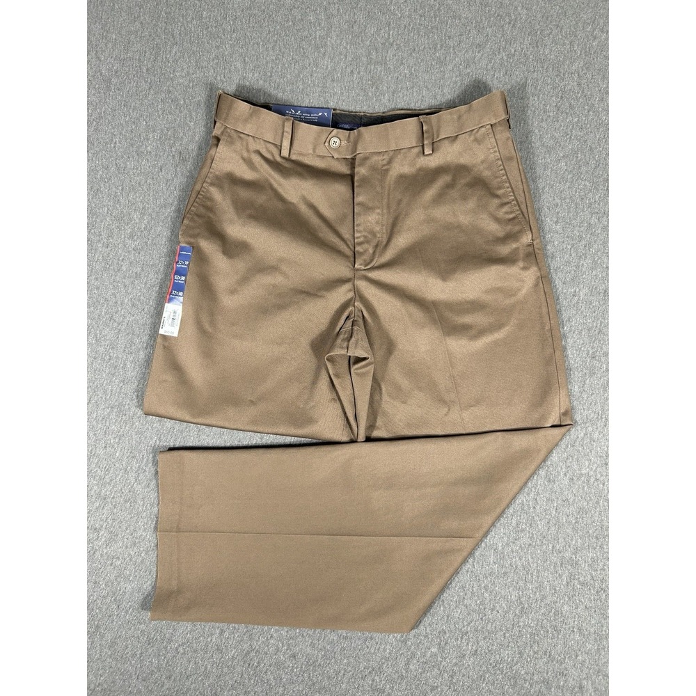 NWT Croft & Barrow Premium No Iron Flat Front Khaki Pants Men's 32x30